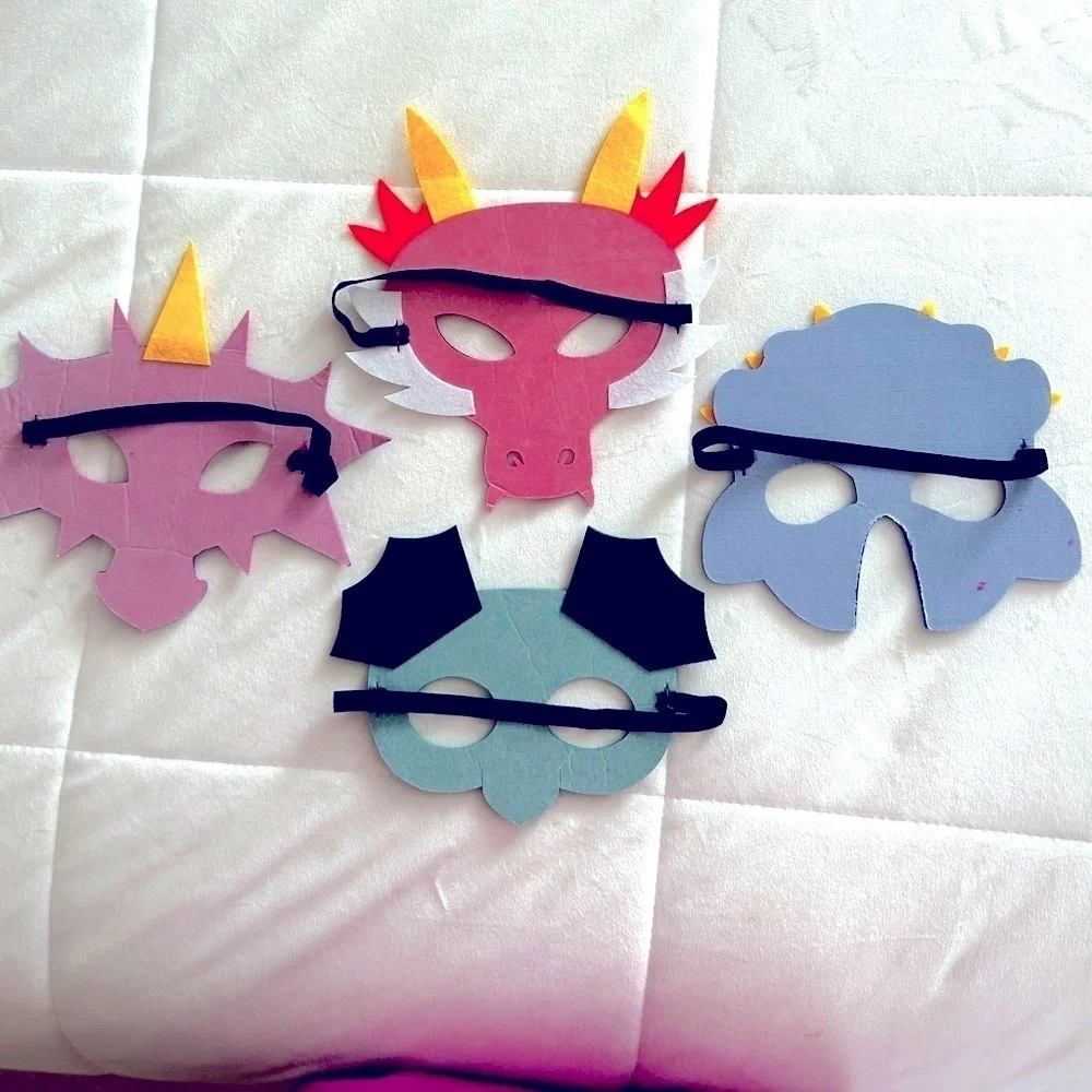 Kids 4 Mask Homemade Youth Summerween​​​​